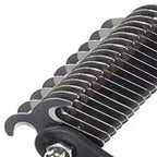 Pet Detangling Comb Handheld Dogs Cats Undercoat Rake Double-Sided Stainless Steel Teeth Deshedding Grooming Brush for Shedding