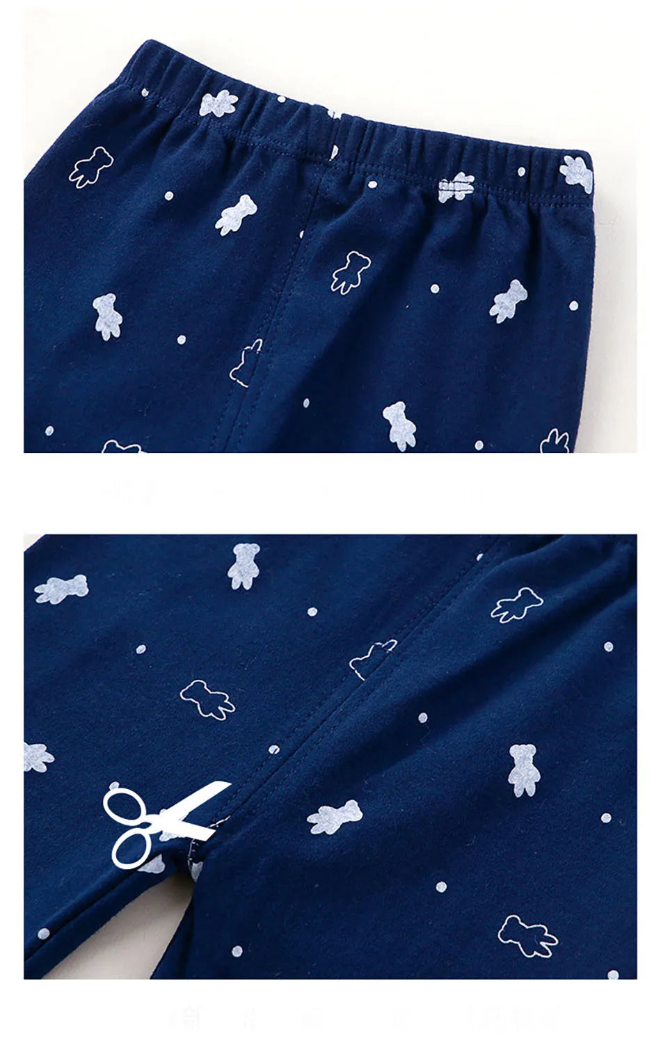 Spring Autumn Sleepwear Kids Comfort Cotton Pajamas Set Durable and Soft Unisex Cartoon Dinosaur for Boy Girl Children Clothes