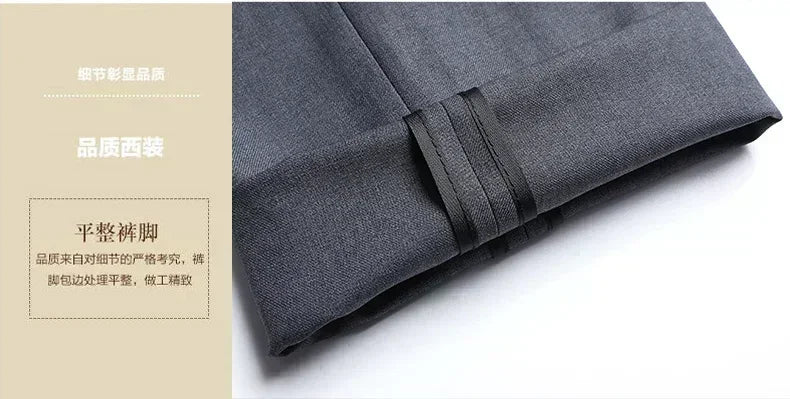 S-8XL New  (Blazer+ Pants) Men's Fashion Business Gentleman Trend Slim-fit Casual Wedding Travel Plus-size Solid Color Suit
