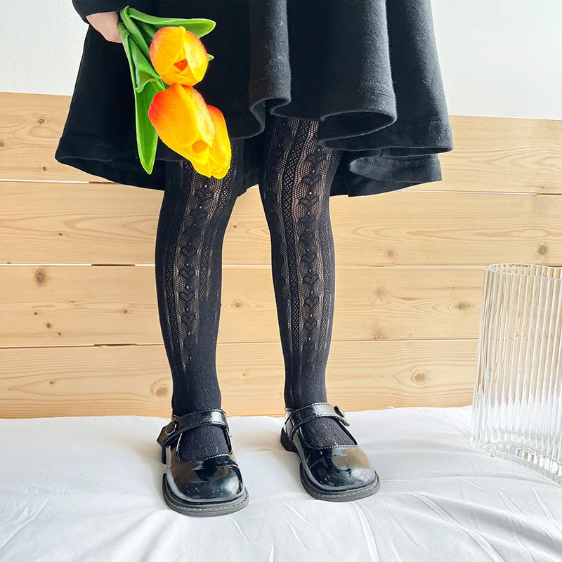 Girl Mesh Pantyhose, Fashion Nylon Girls Stocking,  Elasticity Girl Gift Children's Tights Children
