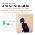 ORDRO M5 Pocket Video Camera Action Vlogging Digital Camcorder 5K 3-axis Face Tracking 3.5" Touch Screen Infrared Night Vision