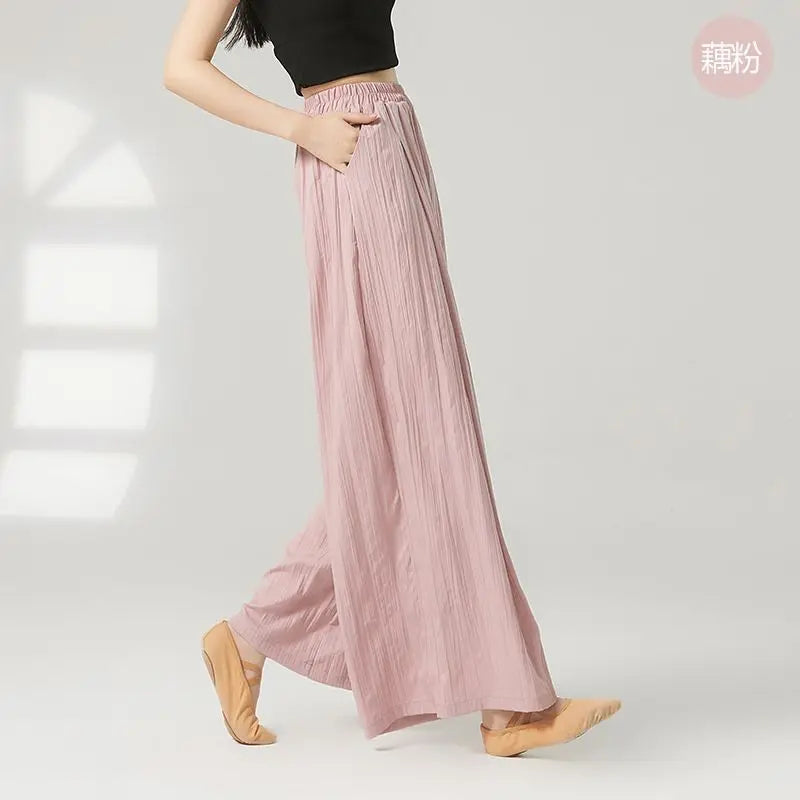 Modern Dance Practice Suit New Wide-leg Pants Chinese Classical Dance Suit Shape Female Teacher Dance Pants in Class