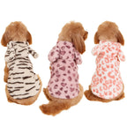 Cute Dog Hoodies Sweaters Soft Warm Fleece Puppy Sweatshirt Coat for Small Medium Dogs Chihuahua Yorkie Poodle Winter Pajamas