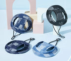 Round Brim Pet Cap Visor Hat Pet Dog Denim Sun Cap with Ear Holes for Small Medium Large Dogs Puppy Outdoor Outfits Cat Dog Caps