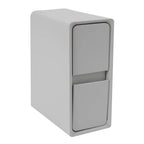 Modern Rectangular Nightstand Bedside Table with Drawers Small Narrow Nightstand