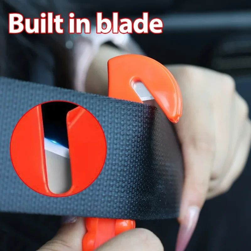 Car Breaking Window Emergency Escape Hammer 2-in-1 High Hardness Carbon Steel Safety Hammer Seatbelt Cutter for Auto Truck Bus