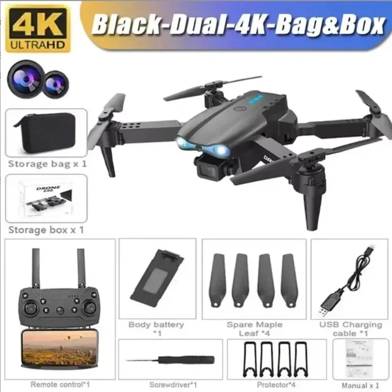 Professional HD E99Pro Drone 4k Dual WIFI fpv Quadcopter Aircraft with Obstacle Avoidance for Aerial Photography Drone Camera