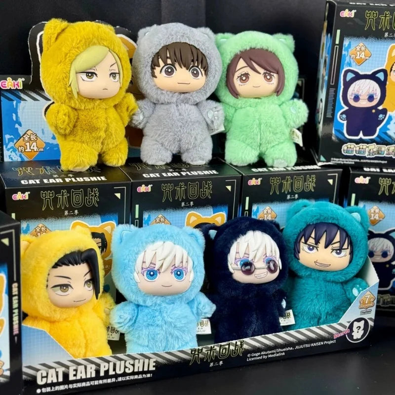 Eaki Genuine Jujutsu Kaisen Season 2 Gojo Satoru Cat Park Party Blind Box Doll Pendant Collectible Toy Model Gift in Stock