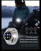Men New Outdoors Sports Military GPS SmartWatch 10ATM Waterproof 730mAh High Battery Compass NFC HD Call For Huawei Xiaomi Watch