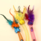 Cat bite elastic rope cat toy toys toys toys toys toys to tease cat sticks to relieve boredom and feathers