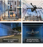 2025 L200 Pro Max GPS Drone 5KM 8K Professional HD Dual Camera 2-Axis Gimbal Obstacle Avoidance Brushless Foldable RC Quadcopter