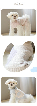 Warm Dog Sweaters Soft Comfortable Fleece Pet Sweaters for Small Dogs Cute Bear Puppy Knitted Coat for Chihuahua Maltese Bichon