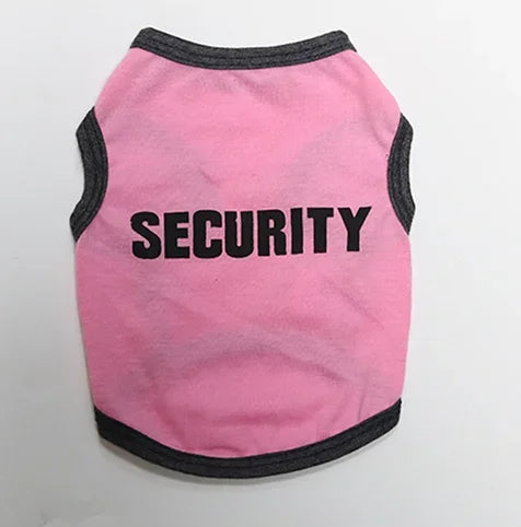 Police Suit Cosplay Dog Clothes Black Elastic Vest Puppy T-Shirt Coat Accessories Apparel Costumes Pet Clothes for Dogs Cats