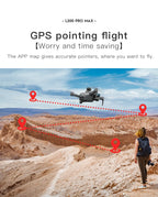 2025 L200 Pro Max GPS Drone 5KM 8K Professional HD Dual Camera 2-Axis Gimbal Obstacle Avoidance Brushless Foldable RC Quadcopter