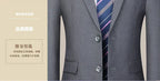 S-8XL New  (Blazer+ Pants) Men's Fashion Business Gentleman Trend Slim-fit Casual Wedding Travel Plus-size Solid Color Suit