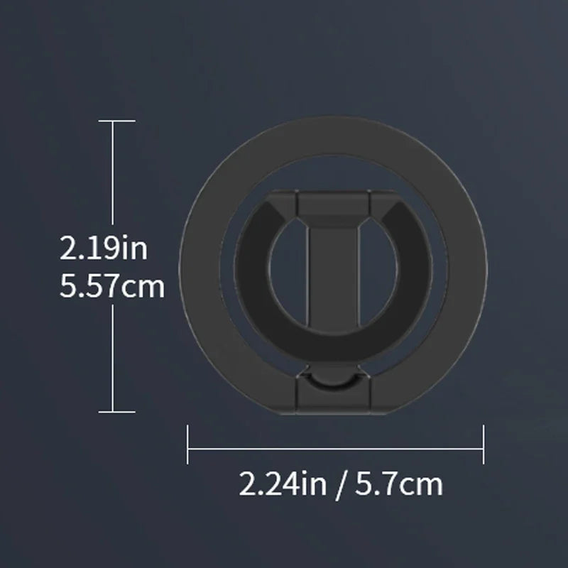 2025 Double Sided MagSafe Phone Stand Magnetic Phone Ring Holder Kickstand Magnet Grip for iPhone 15 16 Android Gym Car Holder