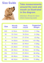 Dog muzzle Prevents biting barking and accidental eating prevents slipping off fits small medium large dogs adjustable