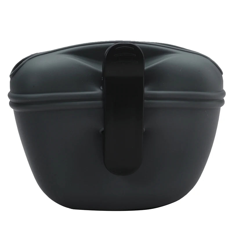 Portable Silicone Dog Treat Bag Outdoor Dog Treat Pouch for Training Feeding Bag Large Capacity Pet Trainer Waist Bag Dog Suppli