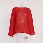Y2k Women 2024 Summer Autumn Women Pullovers Chic Pink Casual Fashion Loose Elegant Sweater White Jumper Sueter Mujer