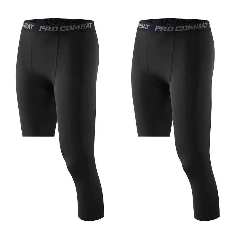 Men Elastic Compression Shorts Quick Dry Casual Basketball Shorts Man Gym Sport Tights Running Shorts Male Clothing Streetwear