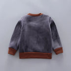 Kids Cartoon Clothing Sets Winter Autumn Boys Girls Cotton Thick Warm Hooded Sweater Cute Bear 3Pcs Children Suits 0-4 Years