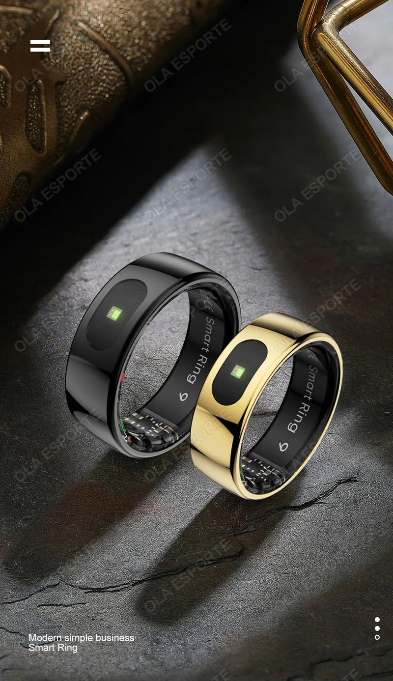 For Xiaomi Smart Ring Bluetooth Health Monitor Heart Rate Blood Oxygen Sleep Temperature Gesture Control Waterproof Sport Rings