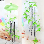 1PC New Lover Bird Dophin Valetines Gifts Plastic Dophin Wind Chime Bell Garden Living Decor Ornament Home Garden Decor