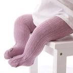Cute Baby Girls Knit Tights Spring Autumn Winter Toddler Cotton Stocking Breathable Pantyhose For 0-8Years Boys Girls