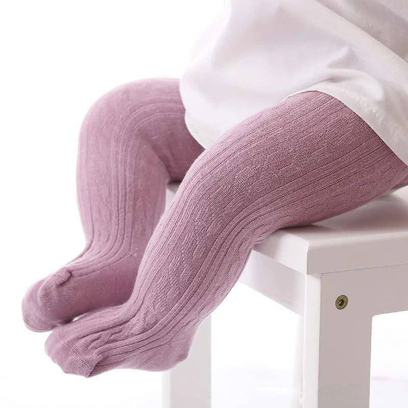 Cute Baby Girls Knit Tights Spring Autumn Winter Toddler Cotton Stocking Breathable Pantyhose For 0-8Years Boys Girls