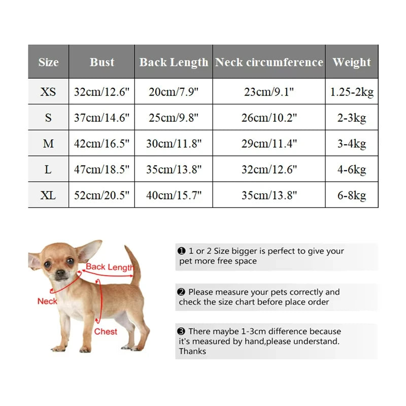 Winter Warm Pet Dog Clothes Reflective Puppy Jacket Thickened Pet Clothes for Small Medium Dogs Chihuahua Yorkie Clothing
