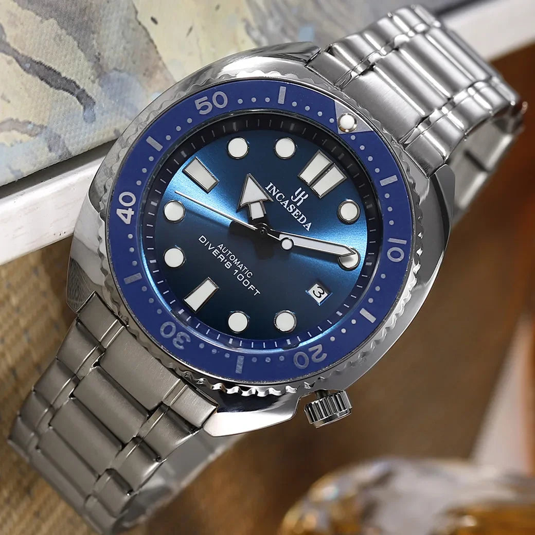 New INCASEDA top brand luxury fashion men's business watch super luminous men's automatic mechanical watch