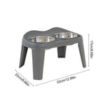 Elevated Dog Feeder Dogs Bowls foldable Raised Stand with Double Stainless Steel Food Water Bowls for Small Medium Large Dogs