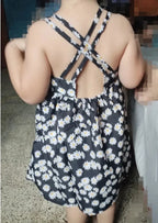 Girls Casual Dresses Little Daisy Printed Slip Sleeveless Dress Kids Dresses for Girls 2 To 6 Years Flower Girl Dresses Weddings