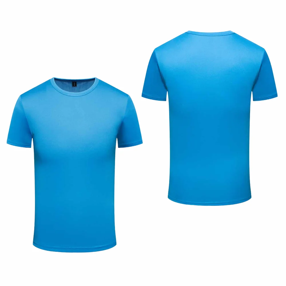 Multicolor Quick Dry T Shirt Summer Short Sleeve Fitness Shirt Running Football Jersey Training Workout Breathable Sportswear