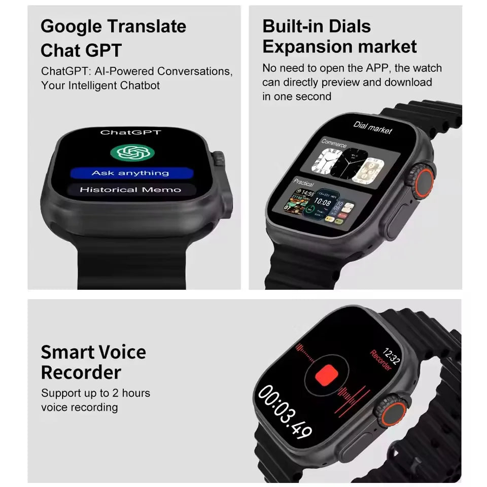 2025 New IOS DT Ultra 3 High-End Business Watch 32G Large Memory Album Smartwatch Men Sports Fitness Waterproof Watch Sportwatch