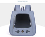 Pet Cat Carrier Bag Cat Backpack Outdoor Breathable Portable Shoulders Bag for Cats Small Dogs Transport Carrier