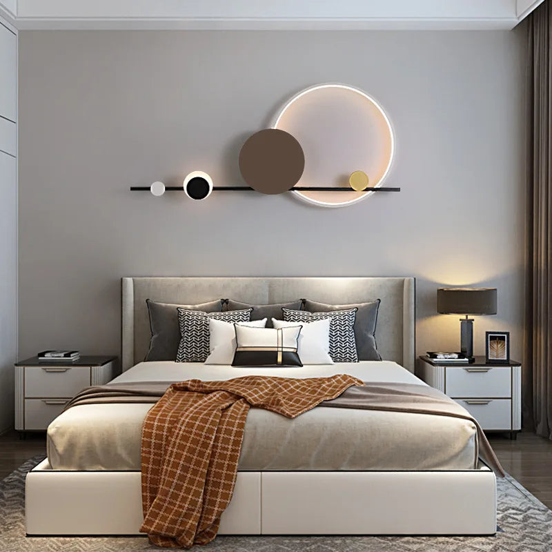Creative LED Wall Lights Hotel Lobby Living Room Bedroom Wall Lamps Modern Simple Stairs Aisles  Home Indoor Lighting Decor Lamp