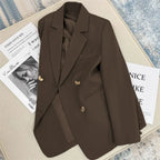 2025 Spring and Autumn New Korean fashion British Style Solid Blazer Women Clothing French Texture Fashion Small Suit Coat Women