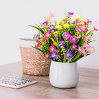 Artificial Flowers Outdoor UV Resistant Fake Plant for Home Garden Yard Wedding Decor Plastic Spring Summer Shrub Plants  Flower