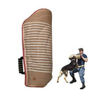 Dogs Bite Training Arm Sleeve Protection Thicken Jute Tug Bite Sleeves with Holder Handle for German Shepherd malinois Work Dogs