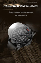 Top Brand NAVIFORCE  Men Quartz Watch Sports Shockproof Waterproof Leather Male Fashion Luxury WristWatch Casual Calendar Clock