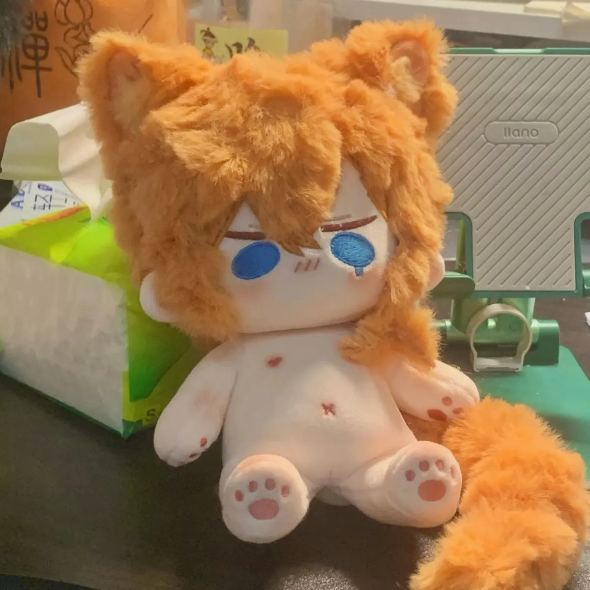 Chuuya Nakahara 20cm Stuffed Plush Doll Toy Bungou Stray Dogs Cute Cotton Doll Children's Fans Adults Cartoon Birthday Gift Toys