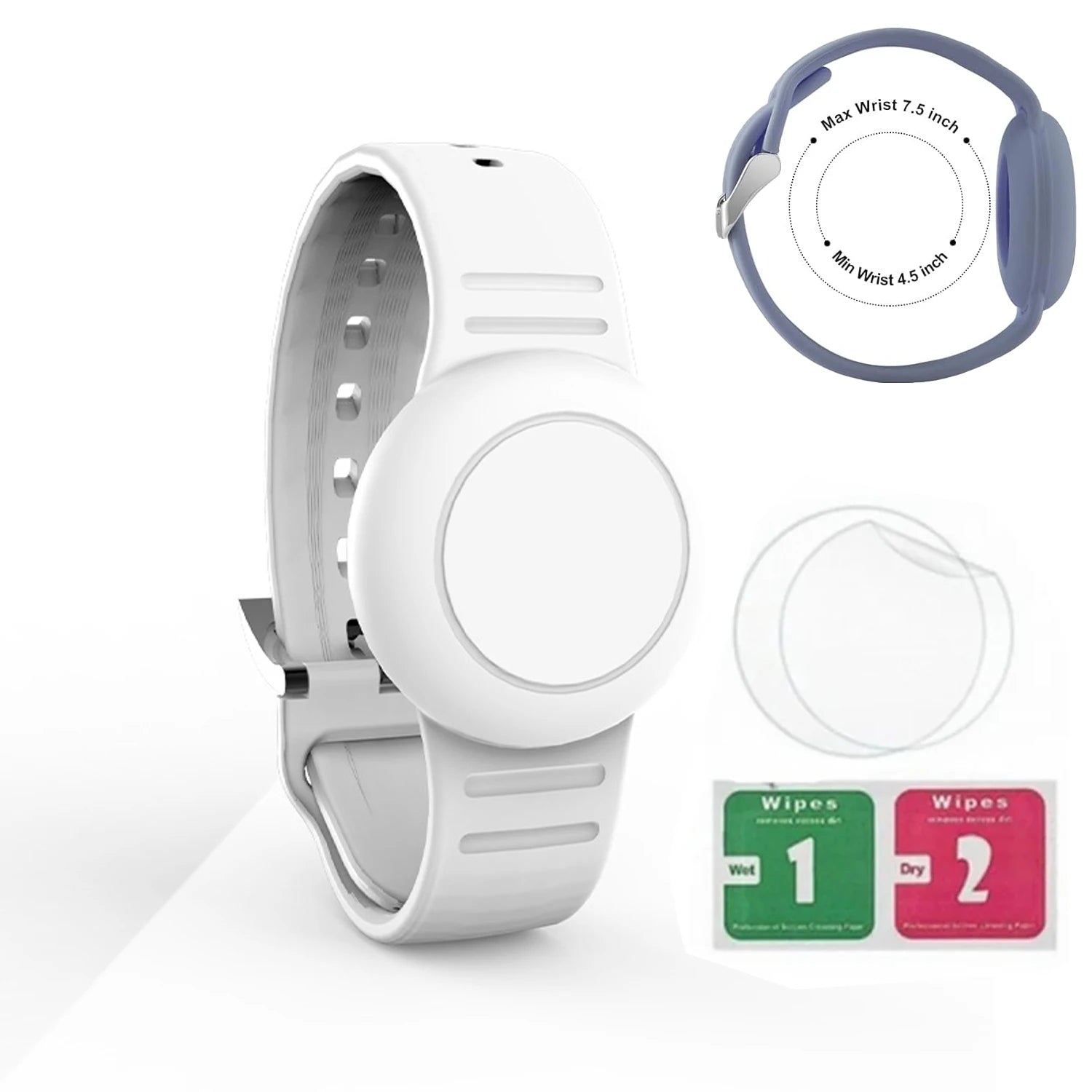 Airtag Bracelet for Kids Waterproof, Silicone Wristband Case Cover for Anti-lost Band StraP Hidden Accessories for Toddler Child