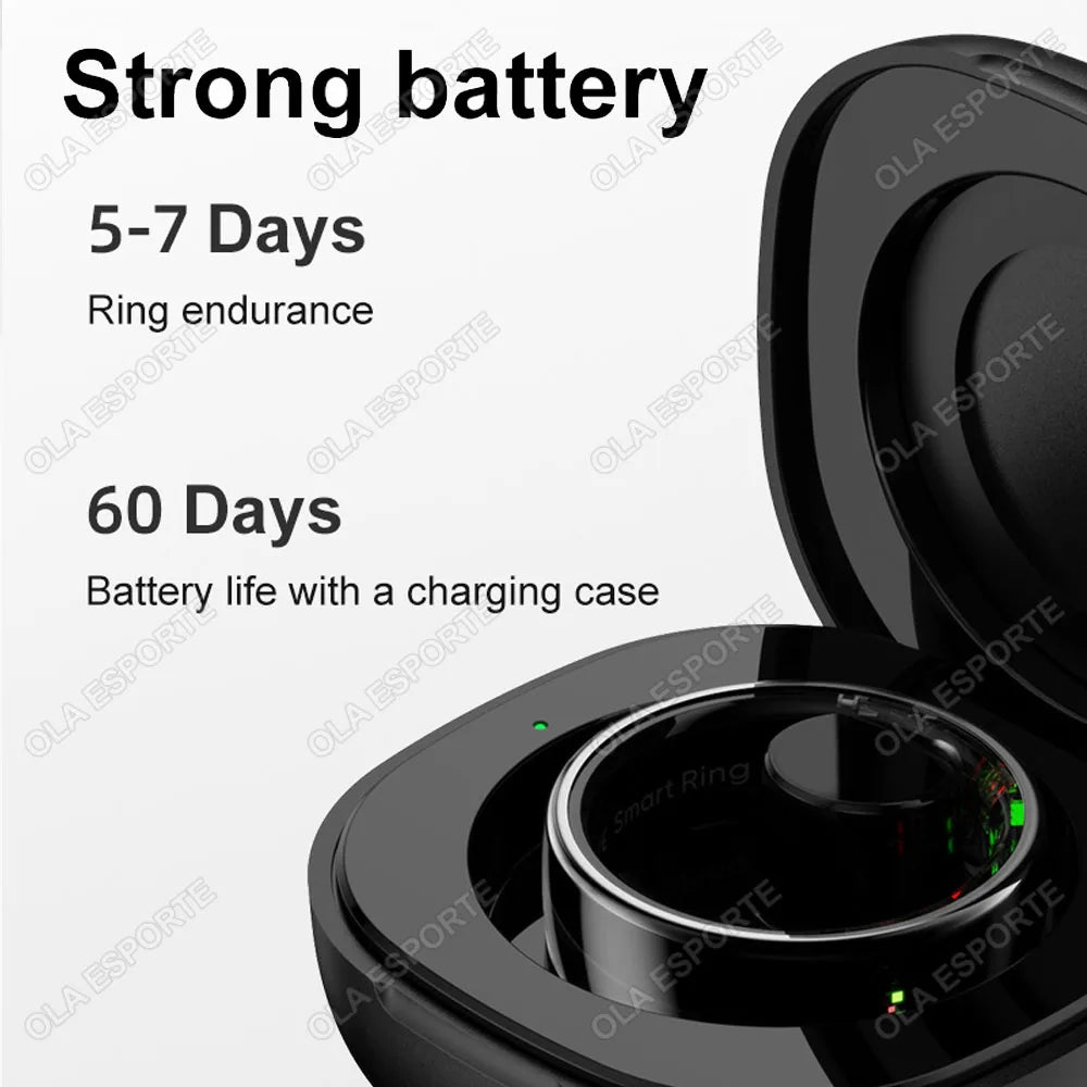 For Xiaomi Smart Ring Bluetooth Health Monitor Heart Rate Blood Oxygen Sleep Temperature Gesture Control Waterproof Sport Rings