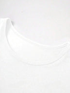 Summer Women's Tops Causal Basic T-Shirts Scoop Neck Short Sleeved Crop Tops Cute Slim Fit Tees Pullovers Clothing Y2K 2025 New