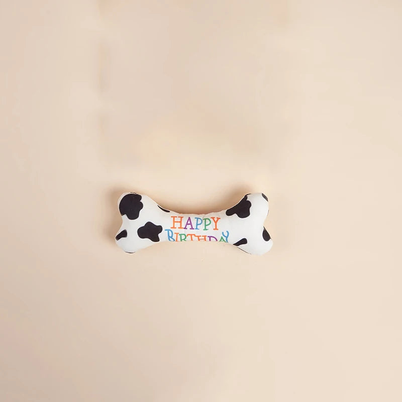1 pet party birthday gift voice toy, squeaking sound, daily interaction with dogs to relieve boredom