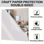 4pcs 20/30cm 3D Self-adhesive Mirror Wall Stickers Thickened  Flexible DIY Art Acrylic Mirror Stickers Living Room Decoration