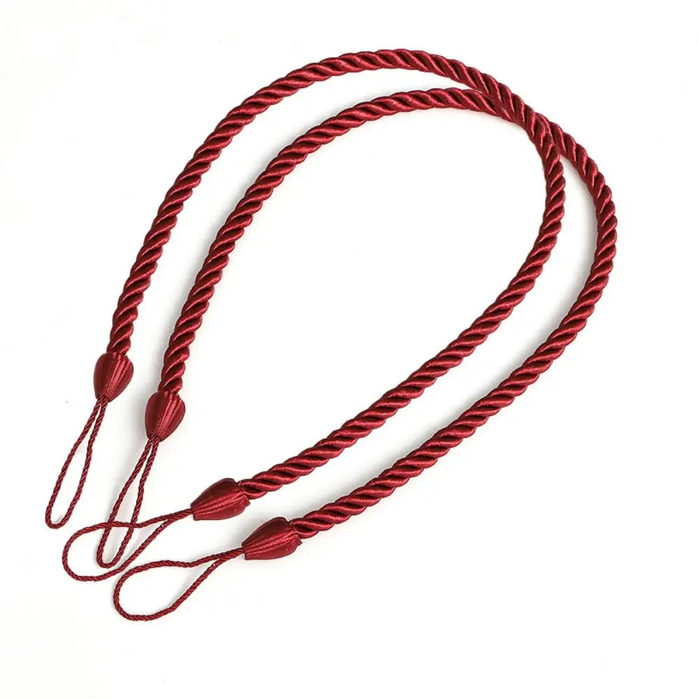 2Pcs Handmad Curtain Woven Tiebacks Ins Style Light Luxury Curtains Binding Rope Easy to Use Curtains Tied Strap