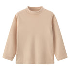 1/3 Piece Children's Mid-collar Bottoming Shirt in Autumn And Winter Solid Color Joker Girls' Long sleeve T-shirt Boys' Casual S