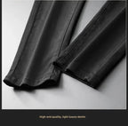 WhiteJeans Men's High-End European Style Jeans Lightweight Luxury Trendy Long Pants Business Casual Pants For Spring 2024